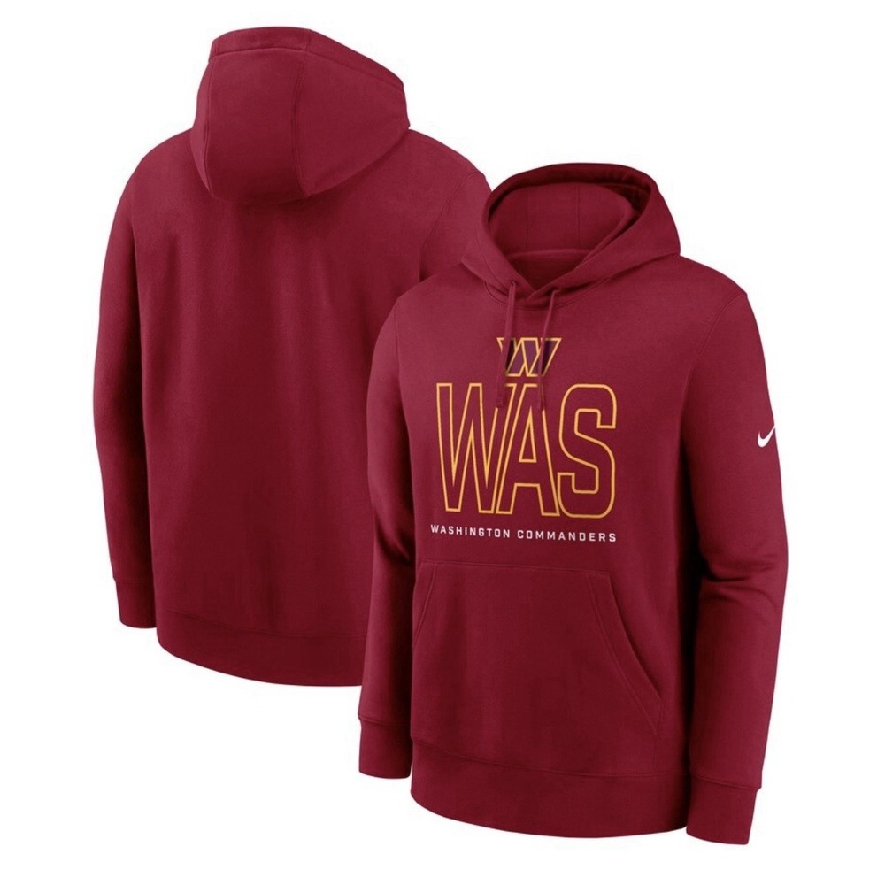 Nike Washington Commanders Hoodie NWT Burgundy NFL Pullover Large